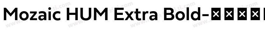 Mozaic HUM Extra Bold字体转换